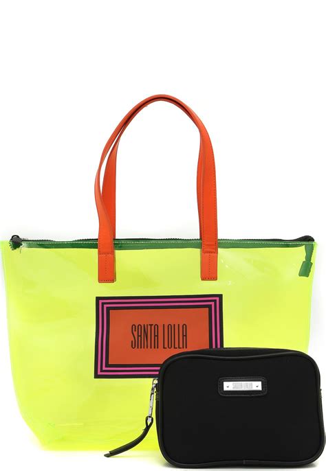 Bolsa Saco Santa Lolla: Neon e Spikes .